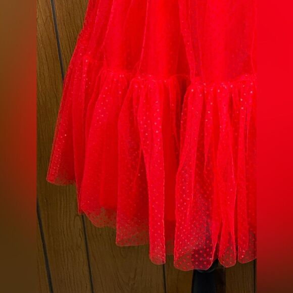 ML Monique Lhuillier Tulle Off The Shoulder Mini Dress size 6 - Picture 8 of 16